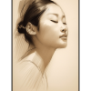 Fancy Artwork Canvas Wall Art :Light Sketch Portrays Stunning Woman Eas - Photo
