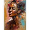 Fancy Artwork Canvas Wall Art :Abstract Portrait Celebrates Beauty - Photo