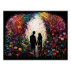 Fancy Artwork Canvas Wall Art :Love in Bloom Painting - Photo