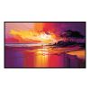 Fancy Artwork Canvas Wall Art :Sunset on the Beach - Photo