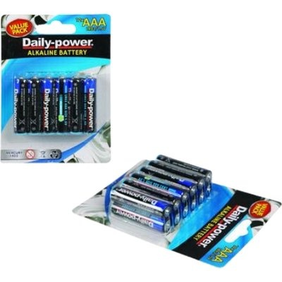 Photo of Generic Daily-Power Alkaline Battery - Size AAA Card Of 12