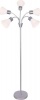Generic Lamp Floor-grey Metal 5 White Shades 170cm Photo