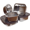 Erin Microwave Safe - 5 piece Stainless Steeel food container combo Photo