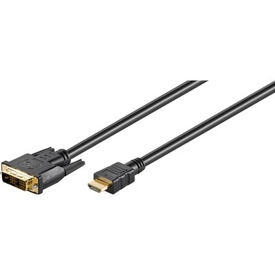 Photo of Goobay DVI-D Male to HDMI Male Gold-Plated 2m Cable