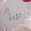 Ginger Ray Princess Perfection - Metallic Silver Princess Party Banner Bunting Backdrop Photo