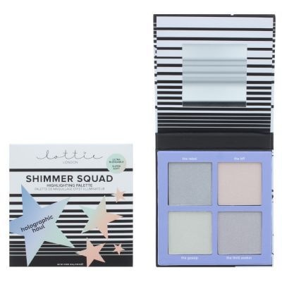 Photo of Lottie London Shimmer Squad Highlighting Palette - Holographic Haul - Parallel Import