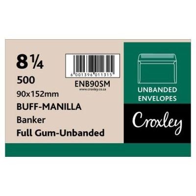 Photo of Croxley 81/4 Gummed Plain Banker Envelopes