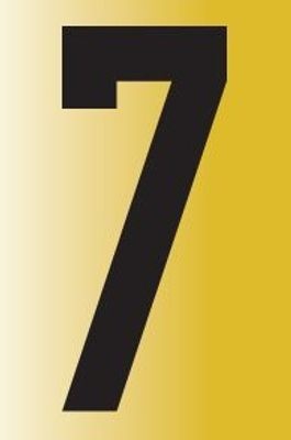 Photo of Tower Reflective Adhesive Number Sign - 7