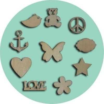 Photo of Dala Crafter Wood Cut Pieces - Assorted Shapes