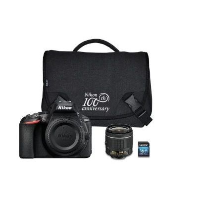 Photo of Nikon CAMNISLD5600K004 Digital SLR Camera with 18-55mm VR Lens Shoulder Bag and 16GB SD