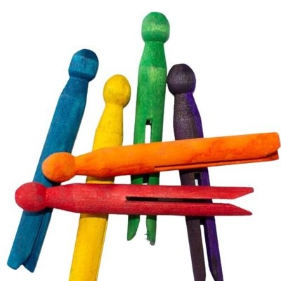 Photo of Dala 11cm Wooden Doll Pegs - Colours