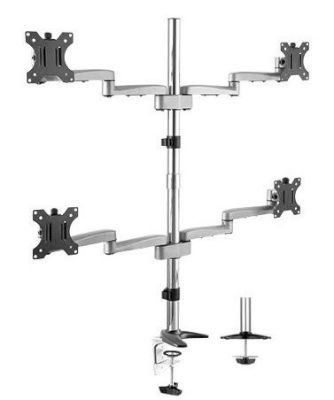 Photo of Brateck Lumi LDT15-C048 13-32" Dual-Arm Articulating Wall Mount for Curved & Flat Panel TVs - Up to 32kg
