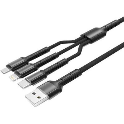 Photo of LDNIO 3-IN-1 Fast Charging Cable For Type-C Micro-USB & Lightning