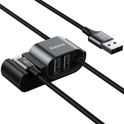Photo of Baseus 3A Special Data Backseat USB-A to Lightning 2xUSB Cable