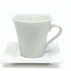 Maxwell Williams Maxwell & Williams White Basics Mondo Square Cup & Saucer Photo