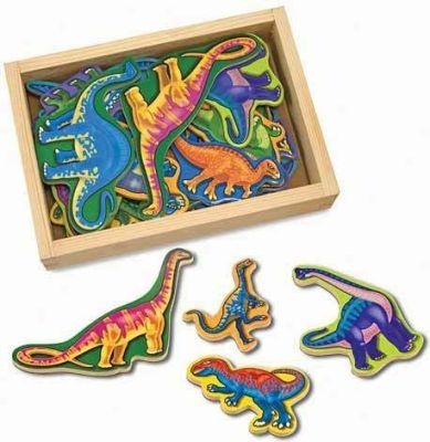 Photo of Melissa Doug Melissa & Doug Magnetic Activities - Wooden Dinosaur Magnets
