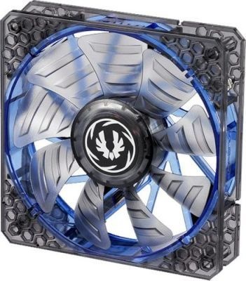 Photo of Bitfenix Spectre Pro LED Transparent Fan with Blue LED and Curved Design Fin for Focused Airflow