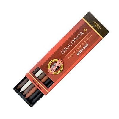 Photo of Koh i noor Koh-I-Noor Set of Mixed Colours 6 x 5.6mm Lead Drawing Chalks 4869