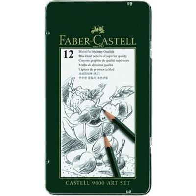 Photo of Faber Castell Faber-Castell Series 9000 Pencils in Metal Tin - 8B-2H