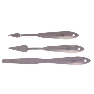 Photo of RGM Solid Stainless Steel Palette Knife - Set of 3
