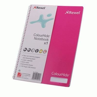 Photo of Rexel A5 Colourhide Feint Rule Perforated Notebook