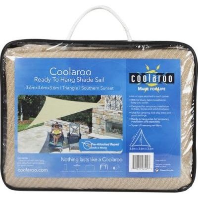 Photo of Coolaroo Ready Hang Shade Sail 3.6m Triangle