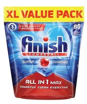 Photo of Finish All In One Dishwashing Detergent Tablets 80's