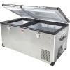 Snomaster 96L 12/220 Volt Dual Compartment Stainless Steel Fridge/Freezer Photo