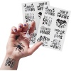 Creep It Real Black Foiled Temporary Tattoos Photo