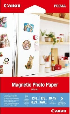 Photo of Canon MG-101 Magnetic Photo Paper 4x6" 5 sheets