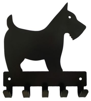 Photo of Eboy Steel Scottish Terrier Key Rack & Leash Hanger