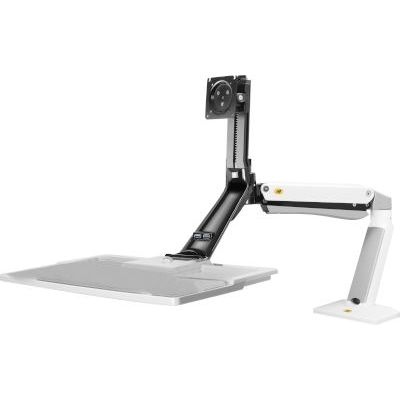 Photo of North Bayou Wall Mount Sit Stand Workstation - White
