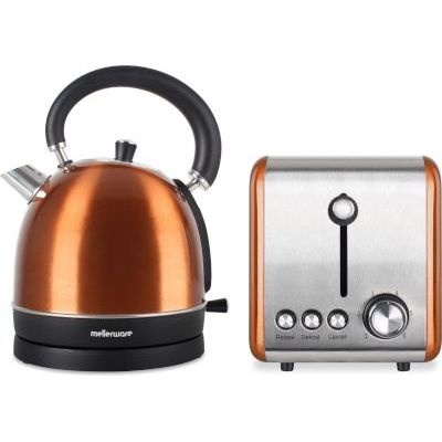 Photo of Mellerware Copper Stainless Steel Kettle and Toaster Set