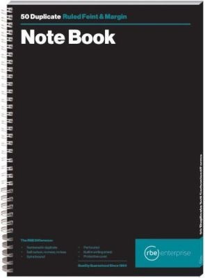 Photo of Rbe Inc RBE A4 Numbered Book Spiral Bound Note Book