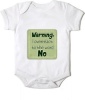 Just Kidding Warning: i overreact to the word No Short Sleeve Onesie - White Photo