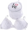 WENKO - Bra Wash Laundry Net Bag Ã˜ 16 Cm - Love - White Photo
