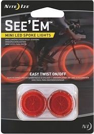 Photo of Nite Ize Seeem Mini Led Spoke Lights 2 Pack Red