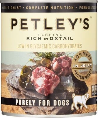 Photo of Petleys Petley's Terrine Rich in Oxtail - Tinned Dog Food - Dog Food - Terrine