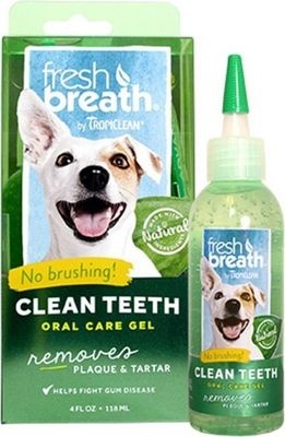 Photo of Tropiclean Fresh Breath - Clean Teeth Oral Care Gel for Dogs - Peanut Butter