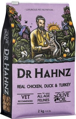 Photo of Dr Hahnz Real Chicken Duck & Turkey Dry Food for Cats
