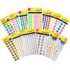 Tower Teachers Star Stickers Bulk Variety Pack - Assorted Sizes of Stars In Metallic Neon and Bright Colour Photo