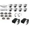 HikVision 8Ch 1MP Dome Security Camera Kit With Ready-Made Cable Photo