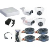 HikVision 4Ch 2MP Bullet Dome Security Camera Kit With Ready-Made Cable Photo