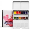 Roman Szmal Aquarius - Watercolour Paint - Half Pan - Travel Set of 12 Photo