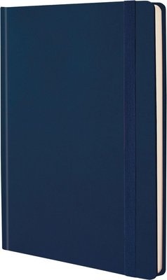 Photo of Bantex A5 PU Hardcover Lined Journal Notebook - Navy
