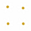 Stickit Designs Small Yellow Daisies Wall Stickers Photo