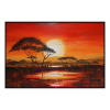 Fancy Artwork Canvas Wall Art :A Mesmerizing Blend Warm Oranges Deep - Photo