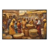 Fancy Artwork Canvas Wall Art :A Mosaic Earthy Tones Warm Yellows - Photo