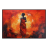 Fancy Artwork Canvas Wall Art :Rich Layers Bold Reds Fiery Oranges - Photo