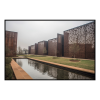 Fancy Artwork Canvas Wall Art :Through Abstract Shapes Muted Colors - Photo
